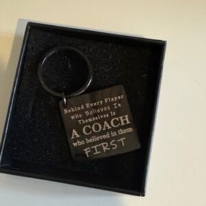 Coach Appreciation Keychain - Black